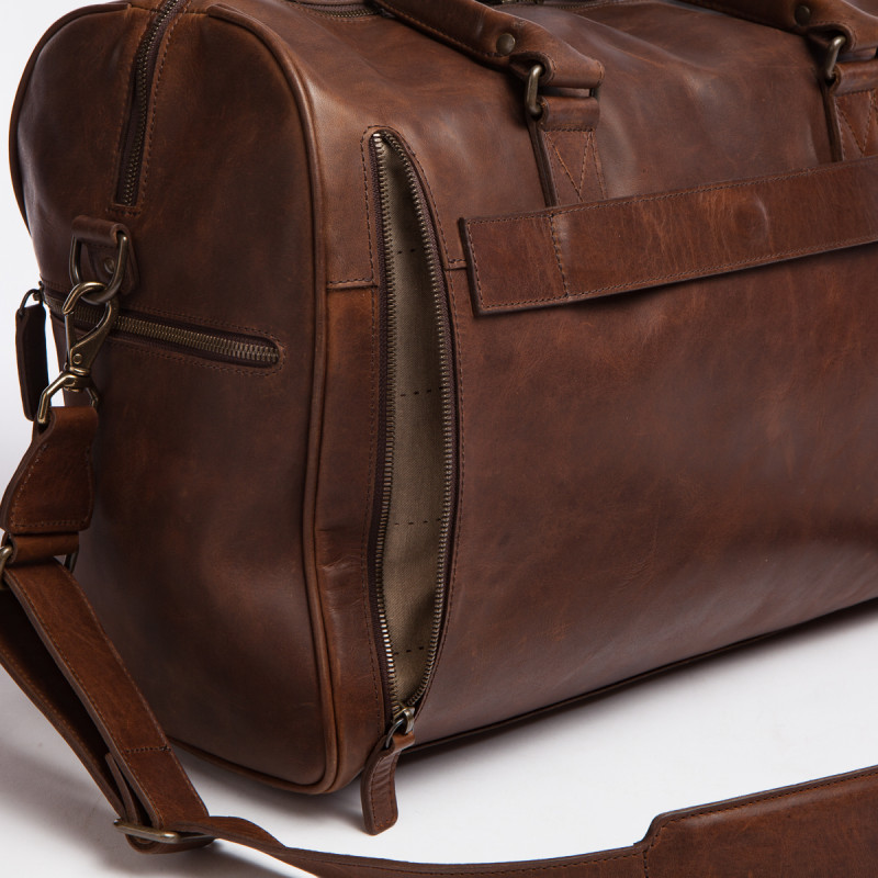 Moore and Giles Booker Cabin Duffel in Brown Baldwin Oak Leather 並行輸入品 Moore \u0026 Giles Booker Cabin Duffel in Seven Hills Chocolate
