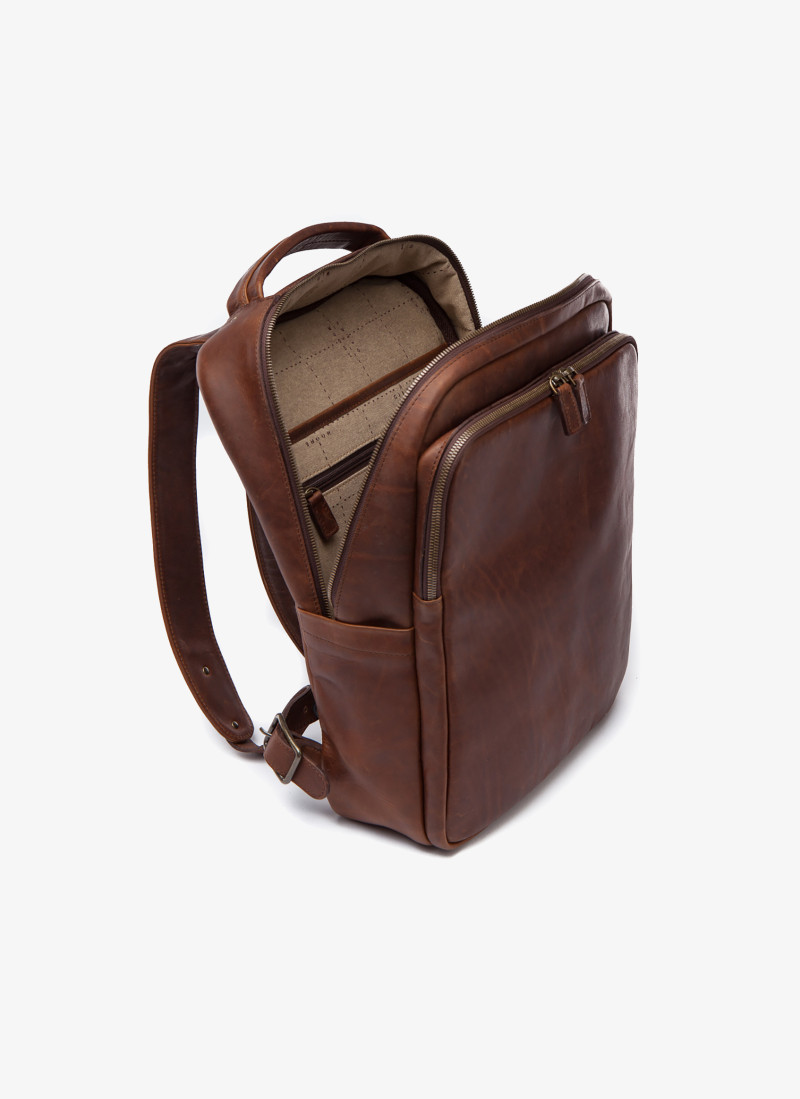 Quinn Leather Commuter Backpack | Stylish & Functional | Moore & Giles