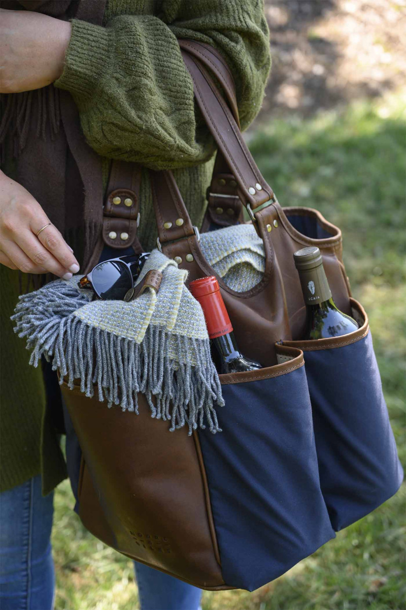 Belle Picnic Tote | Stylish & Functional Wine Carrier | Moore & Giles