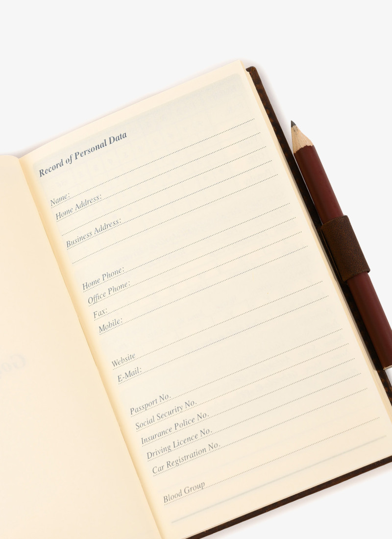 Leather Travel Golf Scorebook - Moore & Giles
