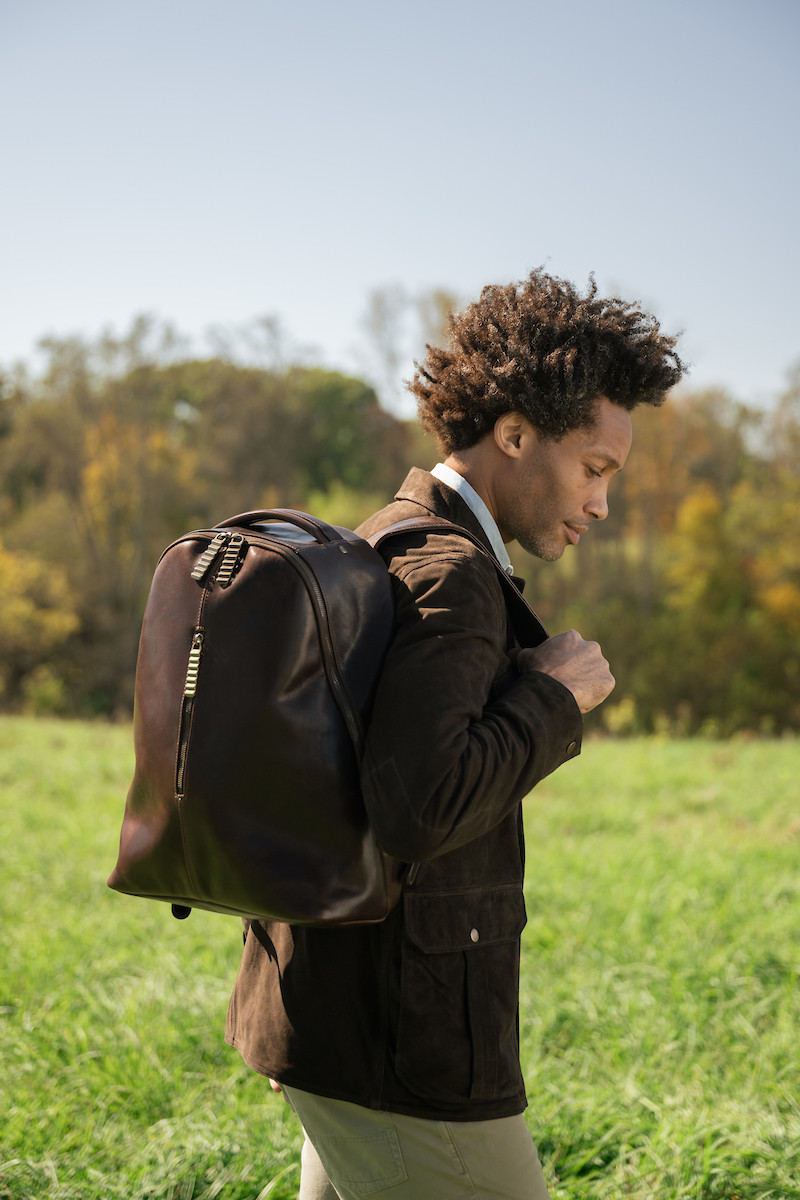 【COLOR iN ID】Hills leather string backpack Piel Leather Small Drawstring Backpack 9821 Leather Backpack