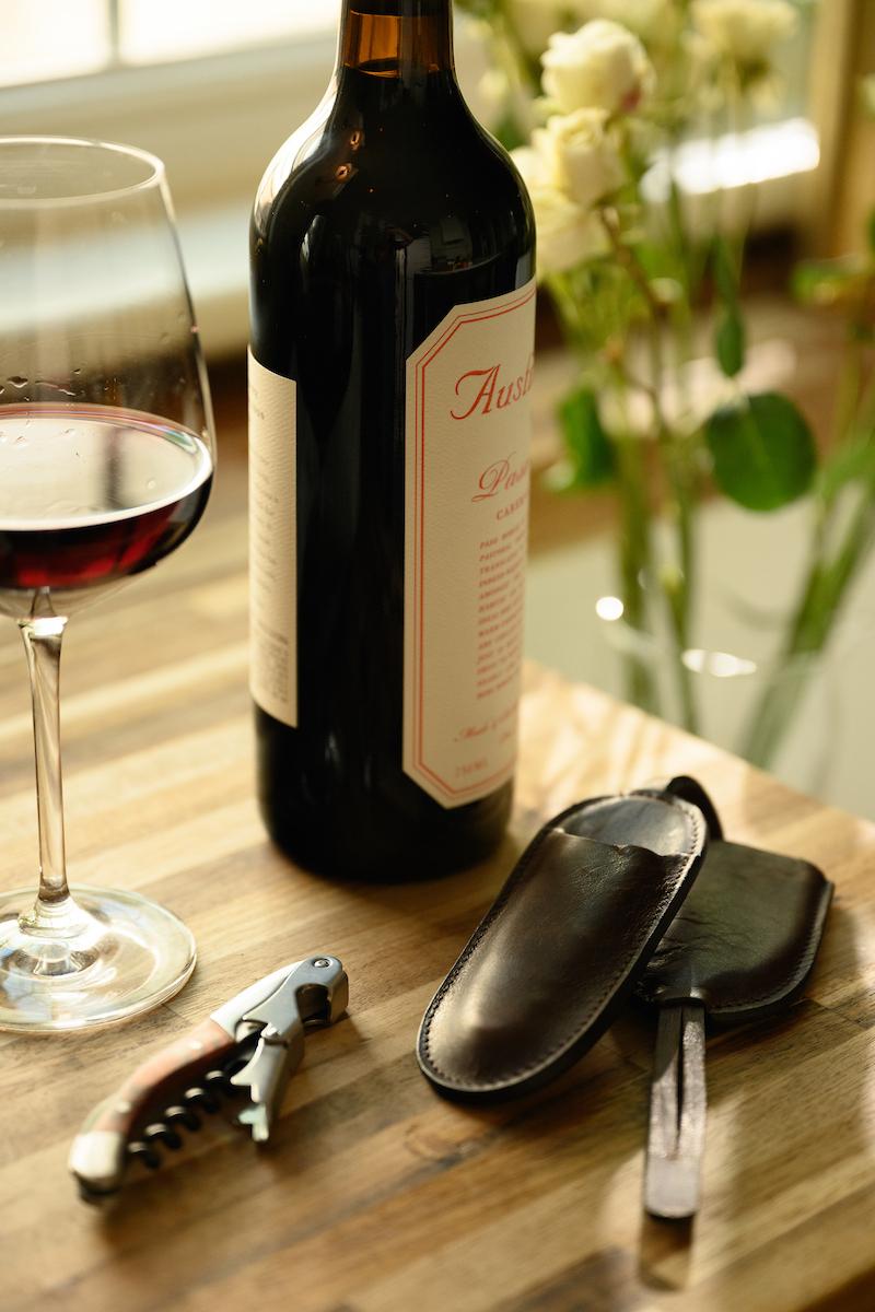 Premium Leather Wine Key Holder | Moore & Giles