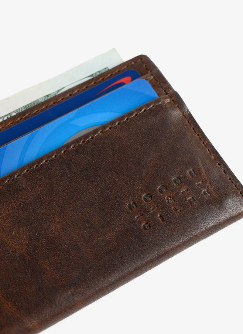 Leather License Wallet - Moore & Giles