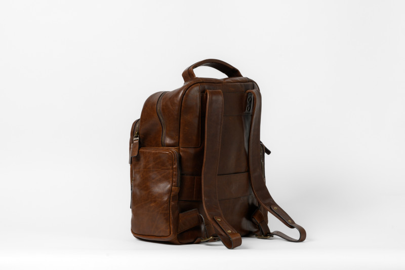 Mondo Quinn Leather Commuter Backpack | Moore & Giles