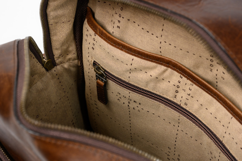 Mondo Quinn Leather Commuter Backpack | Moore & Giles