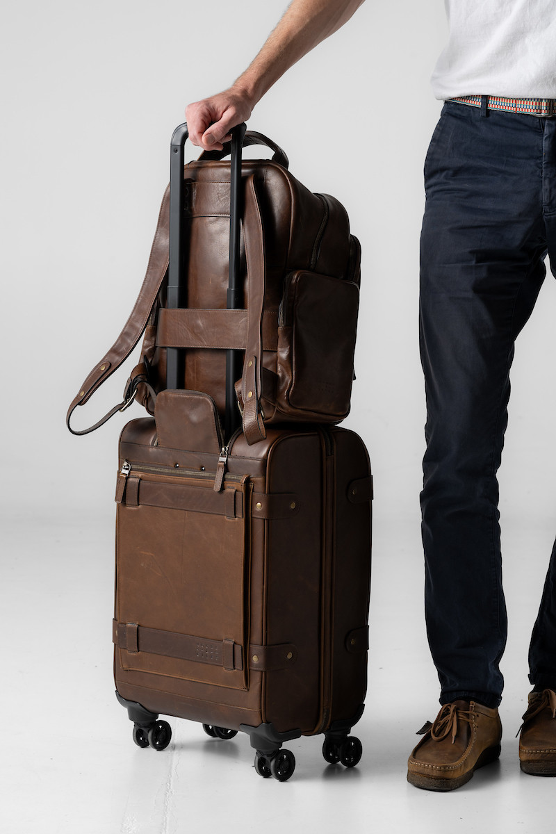 Mondo Quinn Leather Commuter Backpack | Moore & Giles