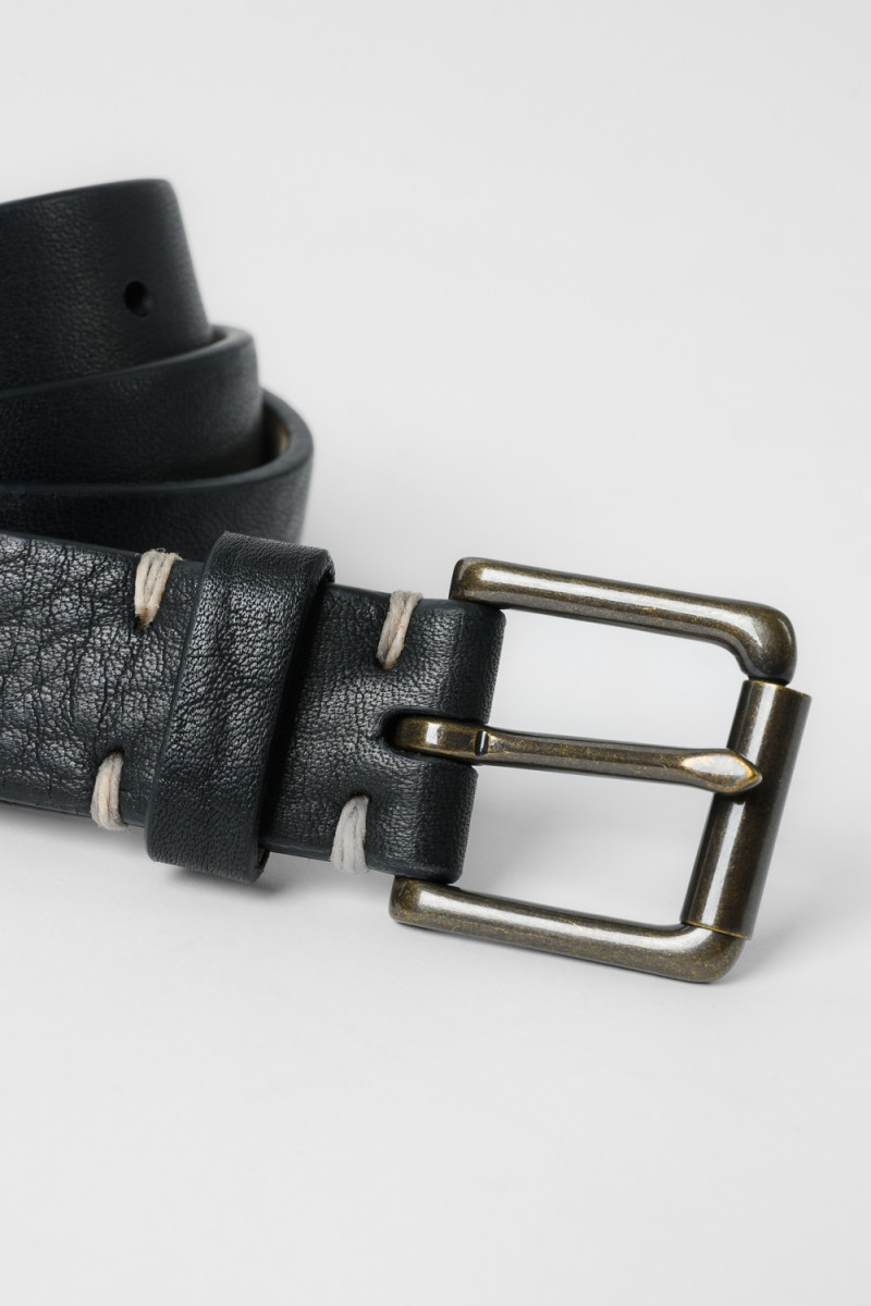 Narrow Leather Belt | Leather Uniform Belt | Moore & Giles