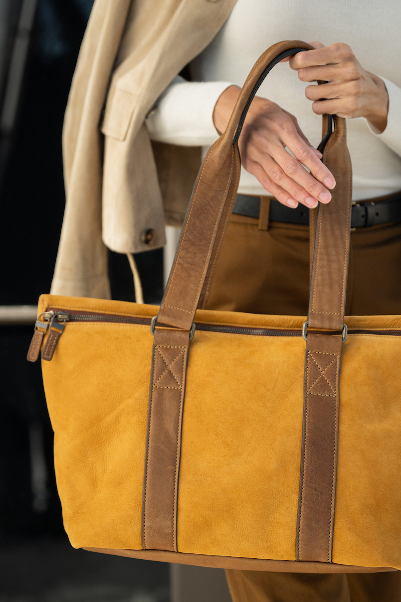 Small Reclaimed Zip Tote - Moore & Giles