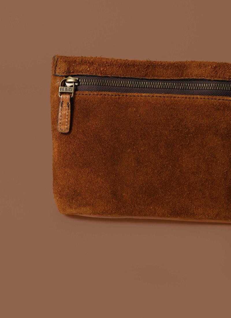 Limited Collection Bison Zip Pouch - Moore & Giles