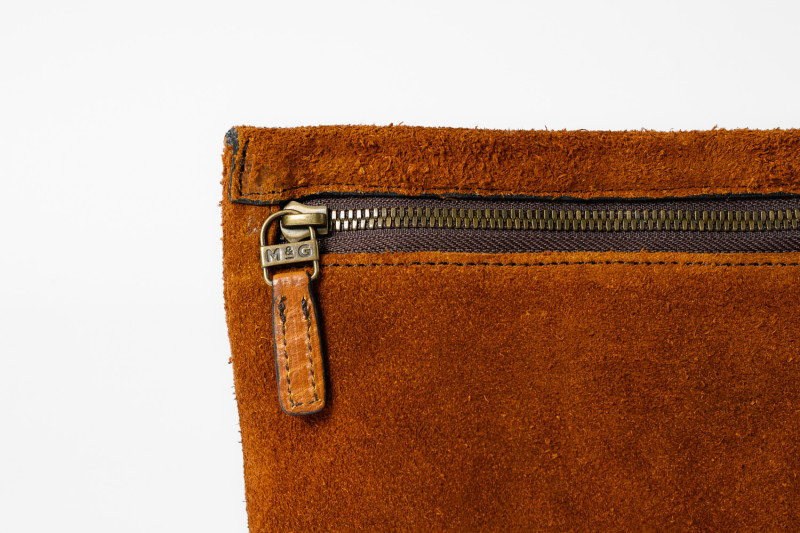 Limited Collection Bison Zip Pouch - Moore & Giles