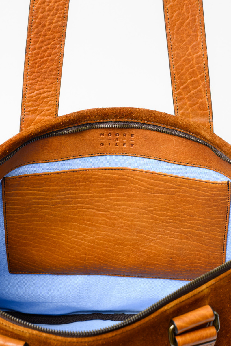 コトヤトット様 バイソン＆ラム Limited Collection Bison Zip Tote - Moore & Giles