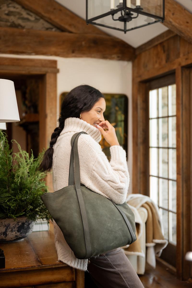 Reversible Leather Tote | Two Styles in One | Moore & Giles