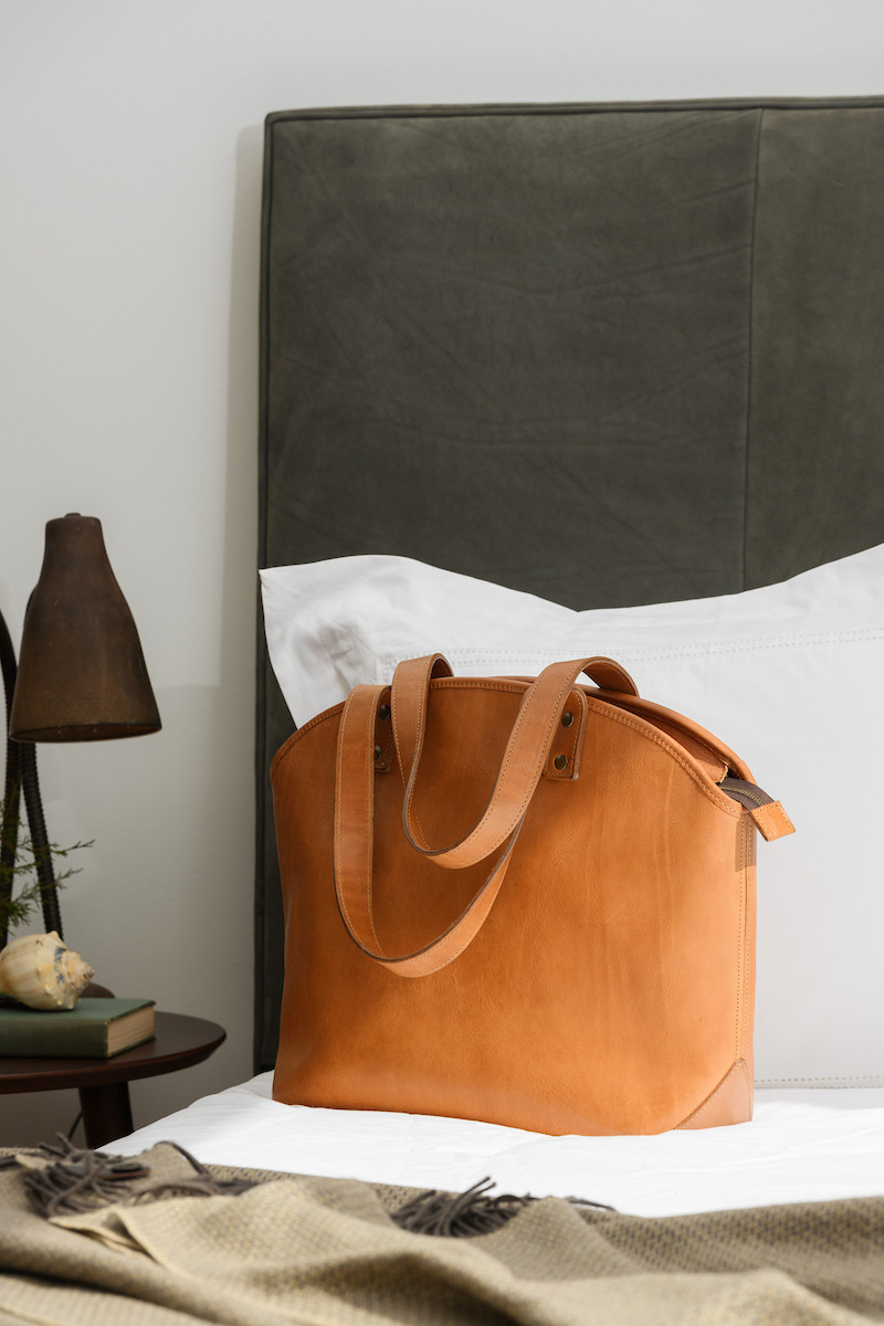 Leather Zip Bag | Welden Leather Zip Tote | Moore & Giles