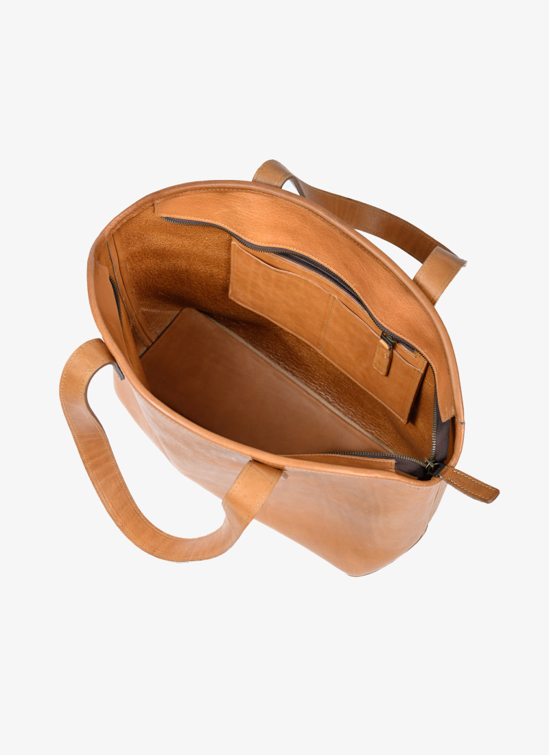 Leather Zip Bag | Welden Leather Zip Tote | Moore & Giles